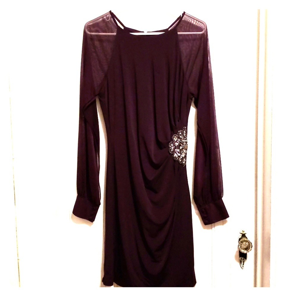 Purple cocktail dress